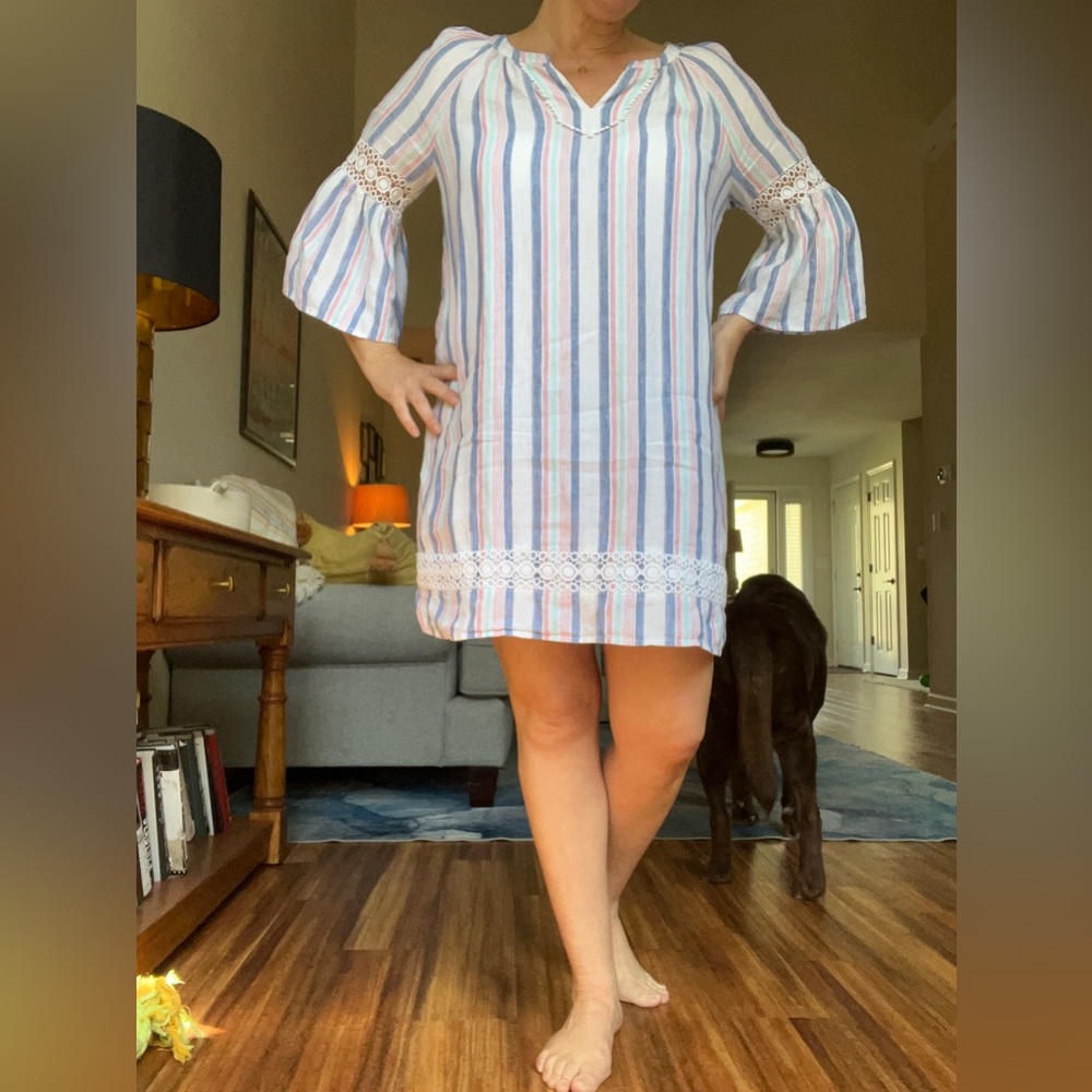 Crown & Ivy linen dress size large